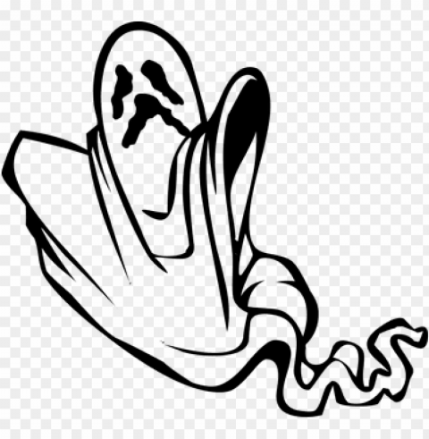 host halloween scary spooky ghost ghost g - spooky ghost clipart black and white PNG Isolated Subject with Transparency
