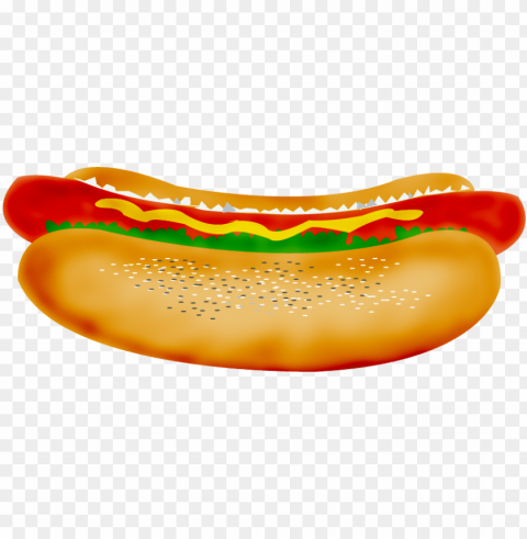 hot dog cookout clip art free - hot dog clip art Isolated Illustration with Clear Background PNG