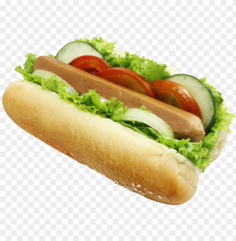 Hot Dog Food Transparent Background Isolated PNG Figure