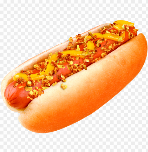 hot dog food background Transparent Cutout PNG Isolated Element
