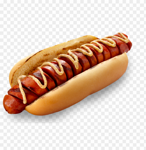 Hot Dog Food Background Photoshop Transparent Cutout PNG Graphic Isolation