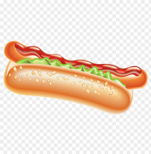 Hot Dog Food Transparent Background Isolated PNG Icon