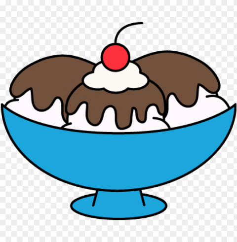 hot fudge sundae PNG with cutout background