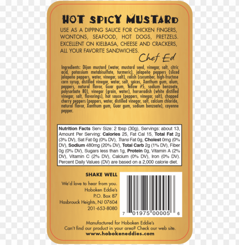hot spicy mustard - amber Isolated Item with Transparent PNG Background