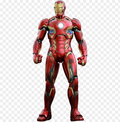 hot toys im mk 45 - avengers 2 - iron man mark xlv 14 scale figure PNG Graphic Isolated on Transparent Background