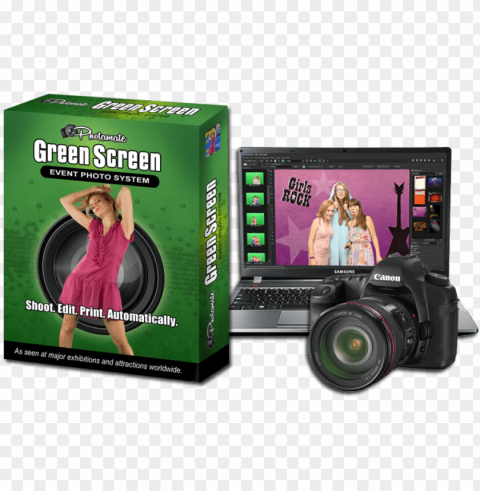 hotamate green screen event photo software - green screen software Isolated Element with Clear PNG Background