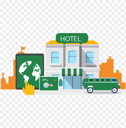 hotel booking script - vector hotel metal PNG without background