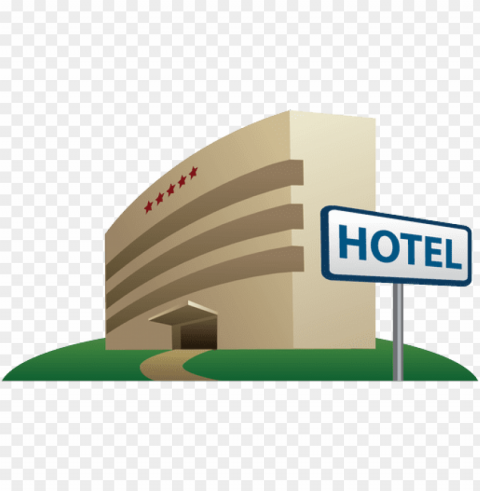 hotel Isolated Element with Transparent PNG Background