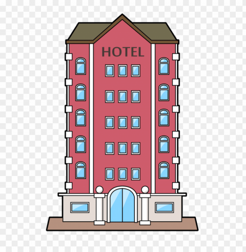 Hotel Isolated Object With Transparent Background PNG