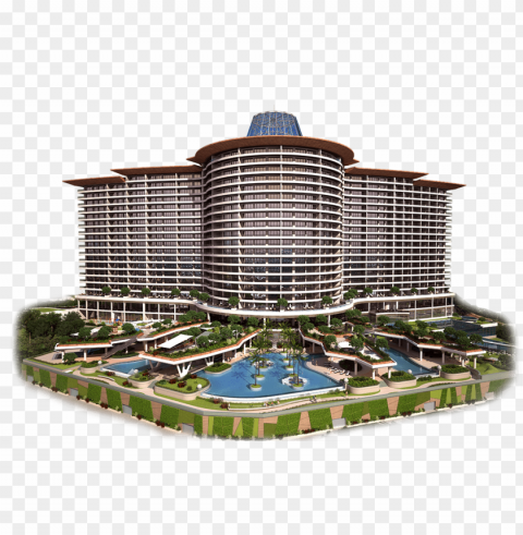 hotel Isolated Subject with Clear PNG Background