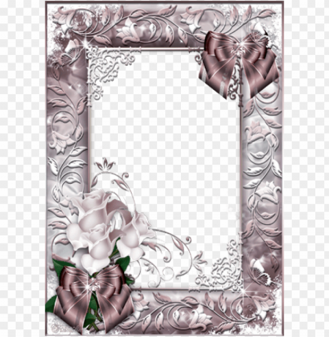 hoto frame - beautiful roses - frame picture beautiful Isolated Item on Clear Transparent PNG