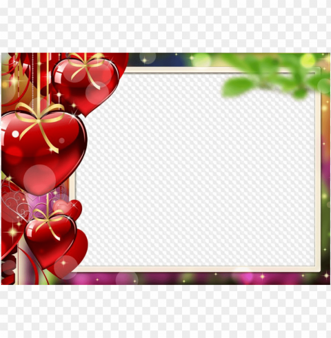 hoto frame with hearts for st - marcos para fotos de corazones PNG for educational use