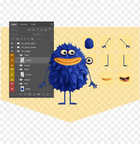 hotoshop animation draw to animate1 photoshop animation - psd character desi High-quality transparent PNG images comprehensive set