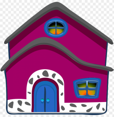 house - gambar rumah animasi sederhana Isolated Character on Transparent Background PNG