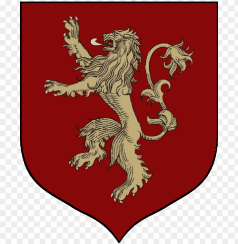 house lannister main shield - house lannister sigil PNG Image with Transparent Isolated Graphic Element