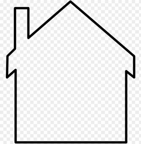 house outline buildings homes house house outline - house outline clip art Isolated Character in Transparent PNG Format