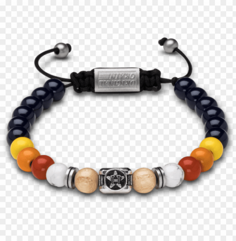 houston astros square enamel macrame bracelet 8mm - bracelet PNG files with no backdrop pack