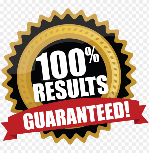how do we guarantee our results - 100 result guaranteed PNG Image with Isolated Graphic