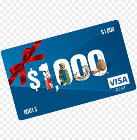 how it works - get a $1000 visa card Isolated Element in HighResolution Transparent PNG