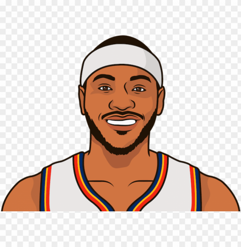 how many points did carmelo anthony - russell westbrook cartoon PNG with transparent background free