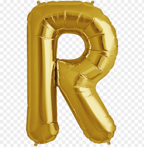 how much are letter balloons 34quot gold letter r foil - gold letter r balloo Isolated Design Element in Transparent PNG