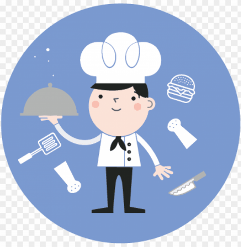 how to become a restaurant owner - cartoon restaurant manager Transparent Background Isolated PNG Character