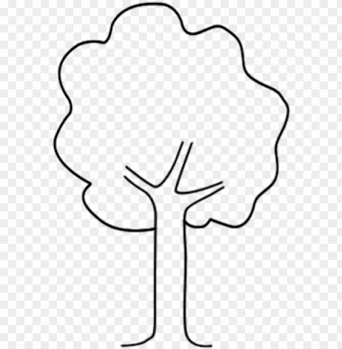 how to draw a tree - simple tree drawing PNG for online use