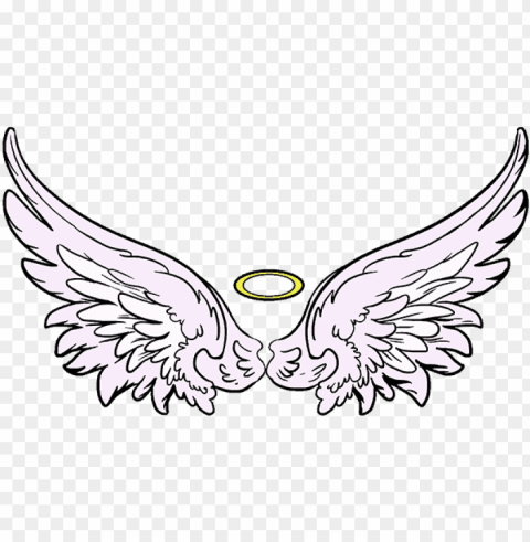 how to draw angel wings in a few easy steps easy drawing - draw angel wings PNG Image with Clear Background Isolation