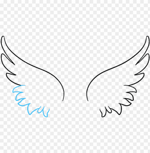 How To Draw Angel Wings In A Few Easy Steps Easy Drawing - Drawi PNG Transparent Elements Compilation