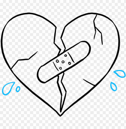 how to draw broken heart - drawings of a broken heart Isolated Icon with Clear Background PNG