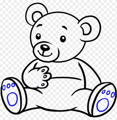 how to draw cartoon bear - easy to draw cartoon bear PNG objects