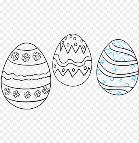 how to draw easter eggs - easter Isolated Illustration in Transparent PNG