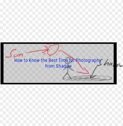 how to know the best time for photography from shadow Transparent PNG Isolated Illustration