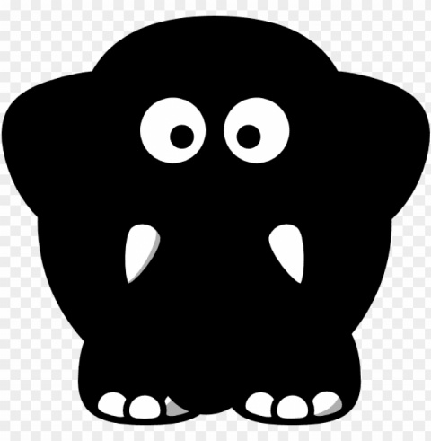 how to set use black elephant cartoon svg vector PNG high quality