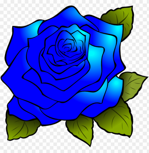 how to set use blue rose clipart Clean Background Isolated PNG Icon