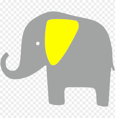 how to set use elefante amarillo clipart - gray and yellow elephant clipart PNG file with alpha