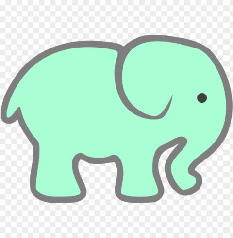 how to set use green baby elephant Transparent PNG images for design