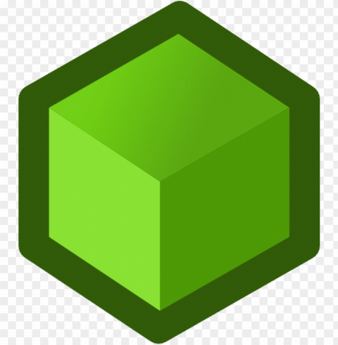how to use green cube icon PNG with clear background set