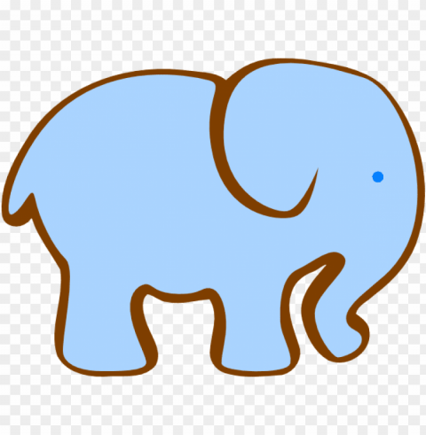 how to set use large blue elephant svg vector PNG Image with Transparent Isolated Graphic