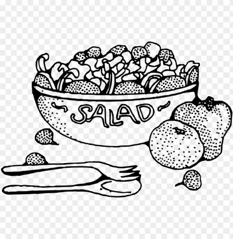 how to set use salad icon - fruit salad clipart black and white PNG without background