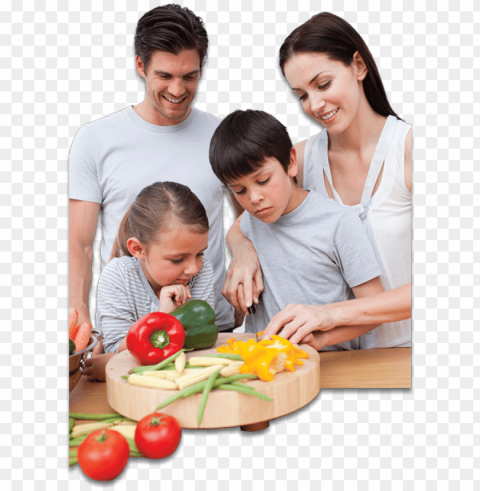 however preparing and following a diet plan is not - family eating healthy PNG images for merchandise PNG transparent with Clear Background ID e57c7691