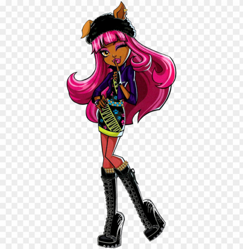 howleen wolf howleen wolf is clawdeen clawd's and - monster high clawdeen's little sister Isolated Character in Clear Transparent PNG