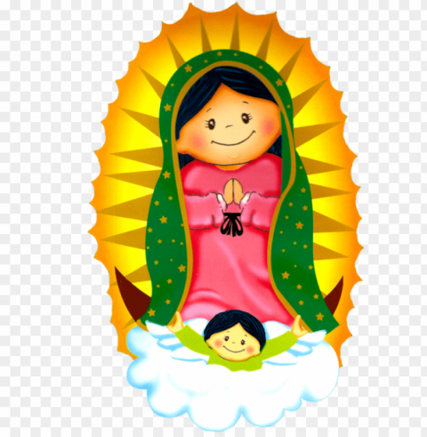 Hoy 3 De Diciembre Se Inicia La Novena A La Virgen - Virgen De Guadalupe Cartoo PNG Objects