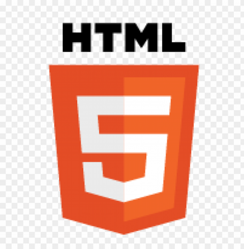html5 logo vector free download Isolated Item on Clear Transparent PNG