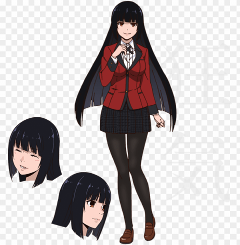 jabami yumeko ref Transparent Background PNG Isolated Illustration