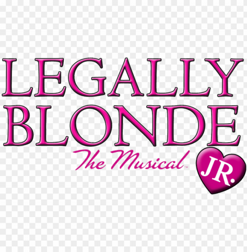 legally blonde jr logo ClearCut PNG Isolated Graphic