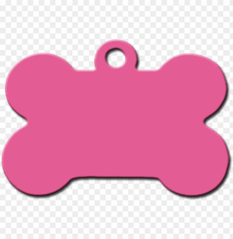 Hueso Rosa Aluminio Placas Identificativas Para Perros - Hueso De Perro Collar Transparent PNG Image Isolation