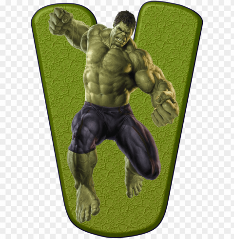 hulk - - v - letra l de superheroes PNG files with no backdrop pack