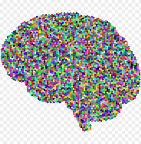 human brain computer icons drawing skull - colorful brain no background PNG clear images