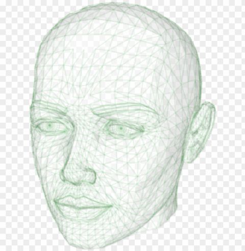 human head face forehead drawing - outline of the human head Isolated Object in Transparent PNG Format